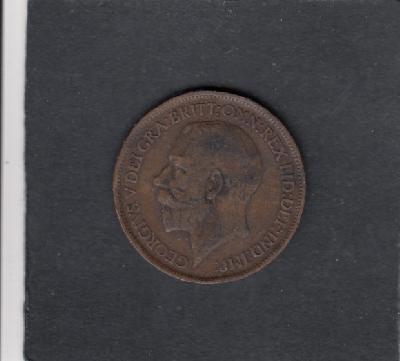 Beschrijving: 1/2 Penny GEORGIUS V  